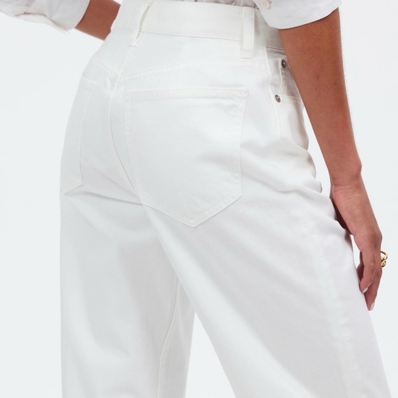 Madewell Low-Slung Straight Jeans Tile White Size 32 NWT Nautical Preppy Classic - Picture 4 of 13